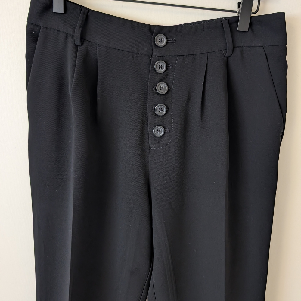 Anthropologie Womens 4 Black Dress Pants Classic Preppy Contemporary Academia - Picture 3 of 8